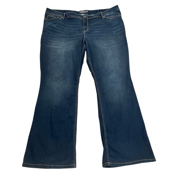 Torrid Luxe Slim Boot Bootcut Jeans 28XT Dark Wash Super Stretch Five Pocket - Picture 1 of 11